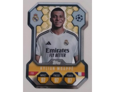 MATCH ATTAX UCL KYLIAN MBAPPE CHROME SHIELD NºSH6