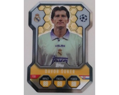 MATCH ATTAX UCL DAVOR SUKER CHROME SHIELD NºSH7