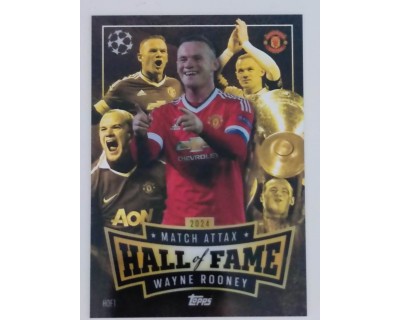 MATCH ATTAX UCL WAYNE ROONEY HALL OF FAME NºHOF1