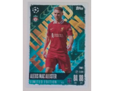 MATCH ATTAX UCL ALEXIS MAC ALLISTER LIMITED EDITION NºLE5