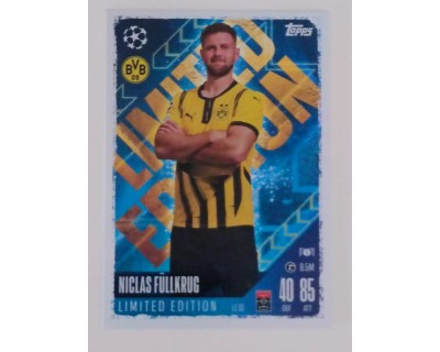 MATCH ATTAX UCL NICLAS FÜLLKRUG LIMITED EDITION NºLE13