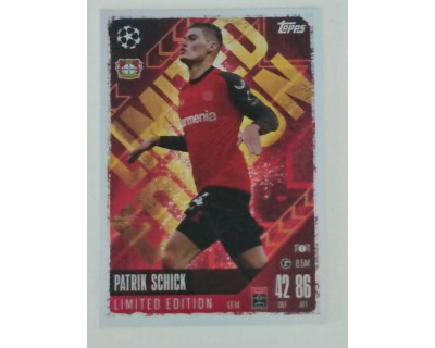 MATCH ATTAX UCL PATRIK SCHICK LIMITED EDITION NºLE14