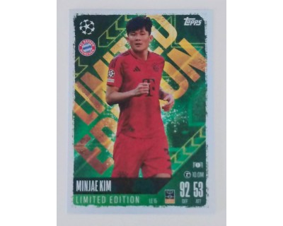 MATCH ATTAX UCL MINJAE KIM LIMITED EDITION NºLE15