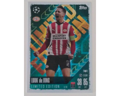 MATCH ATTAX UCL LUUK de JONG LIMITED EDITION NºLE18