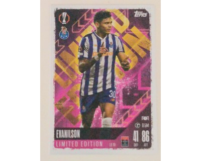 MATCH ATTAX UCL EVANILSON LIMITED EDITION NºLE19