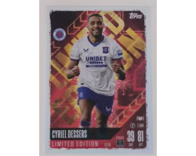 MATCH ATTAX UCL CYRIEL DESSERS LIMITED EDITION NºLE25