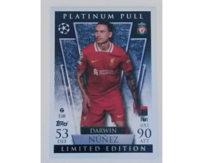 MATCH ATTAX UCL DARWIN NUÑEZ PLATINUM PULL NºLE PL2