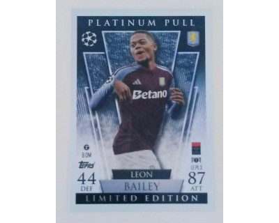 MATCH ATTAX UCL LEON BAILEY PLATINUM PULL NºLE PL3