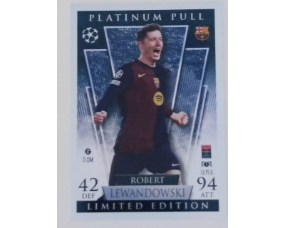 MATCH ATTAX UCL ROBERT LEWANDOWSKI PLATINUM PULL NºLE PL5