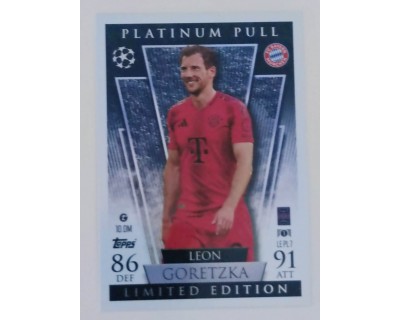 MATCH ATTAX UCL LEON GORETZKA PLATINUM PULL NºLE PL7