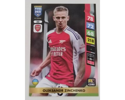 ADRENALYN FIFA 365 2025 ZINCHENKO ARSENAL FC Nº33