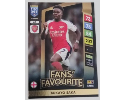 ADRENALYN FIFA 365 2025 BUKAYO SAKA ARSENAL FC Nº45 FAN´S FAVOURITE