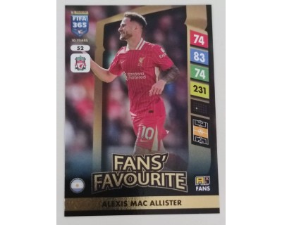 ADRENALYN FIFA 365 2025 ALEXIS MAC-ALLISTER LIVERPOOL Nº52 FAN´S FAVOURITE