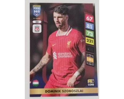 ADRENALYN FIFA 365 2025 DOMINIK SZOBOLZLAI LIVERPOOL Nº53