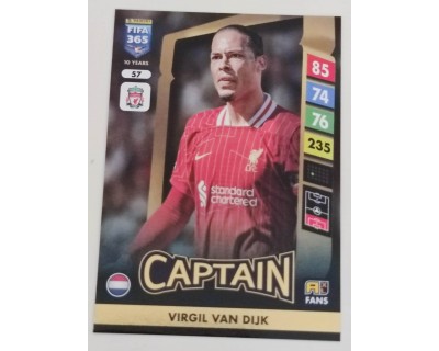 ADRENALYN FIFA 365 2025 VIRGIL VAN DIJK LIVERPOOL Nº57 CAPTAIN