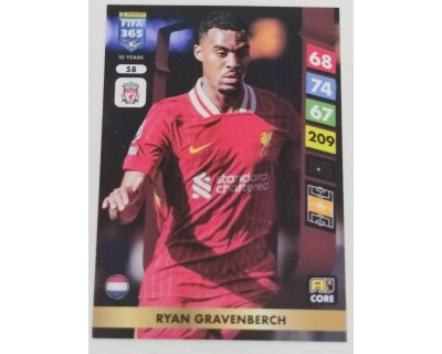 ADRENALYN FIFA 365 2025 RYAN GRAVENBERCH LIVERPOOL Nº58