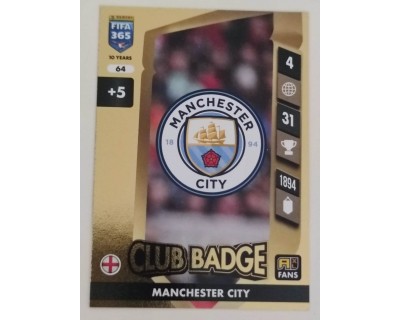 ADRENALYN FIFA 365 2025 ESCUDO MANCHESTER CITY Nº64