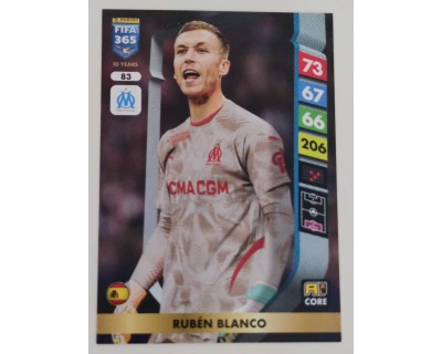 ADRENALYN FIFA 365 2025 RUBEN BLANCO OLYMPIQUE DE MARSEILLE Nº83