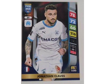 ADRENALYN FIFA 365 2025 JONATHAN CLAUSS OLYMPIQUE DE MARSEILLE Nº89