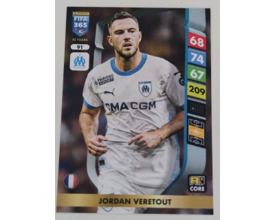 ADRENALYN FIFA 365 2025 JORDAN VERETOUT OLYMPIQUE DE MARSEILLE Nº91