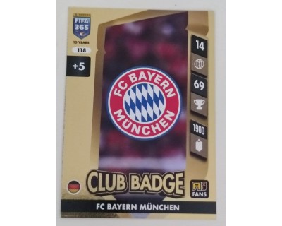 ADRENALYN FIFA 365 2025 ESCUDO FC BAYERN MÜNCHEN Nº 118