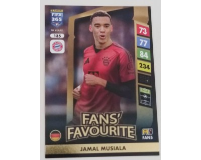 ADRENALYN FIFA 365 2025 JAMAL MUSIALA FC BAYERN MÜNCHEN Nº135 FANS´ FAVOURITE