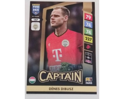 ADRENALYN FIFA 365 2025 DENES DIBUSZ FERENCVAROSI TC Nº147 CAPTAIN