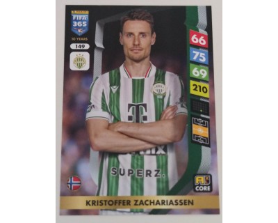 ADRENALYN FIFA 365 2025 KRISTOFFER ZACHARIASSEN FERENCVAROSI TC Nº149