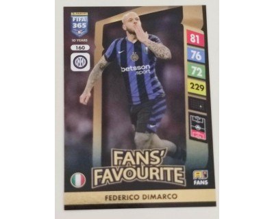 ADRENALYN FIFA 365 2025 FEDERICO DIMARCO FC INTERNAZIONALE MILANO Nº160 FANS´ FAVOURITE