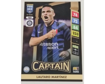 ADRENALYN FIFA 365 2025 LAUTARO MARTINEZ FC INTERNAZIONALE MILANO Nº165 CAPTAIN