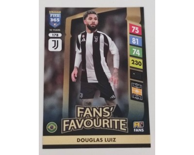 ADRENALYN FIFA 365 2025 DOUGLAS LUIZ JUVENTUS Nº178 FANS´ FAVOURITE