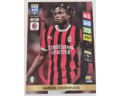 ADRENALYN FIFA 365 2025 SAMUEL CHUKWUEZE AC MILAN Nº204