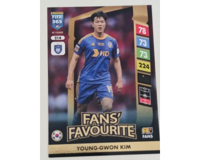 ADRENALYN FIFA 365 2025 YOUNG-GWON KIM ULSAN HD FC Nº214 FANS´ FAVOURITE