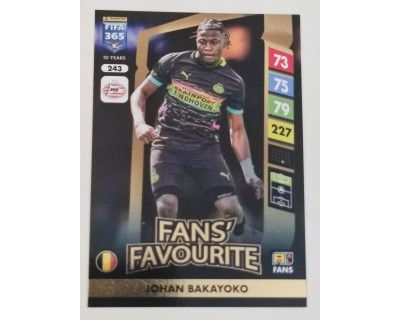 ADRENALYN FIFA 365 2025 JOHAN BAKAYOKO PSV EINDHOVEN Nº243 FANS´ FAVOURITE