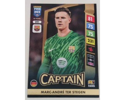 ADRENALYN FIFA 365 2025 MARC-ANDRE TER STEGEN FC BARCELONA Nº291 CAPTAIN