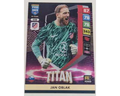 ADRENALYN FIFA 365 2025 JAN OBLAK TITANS Nº328