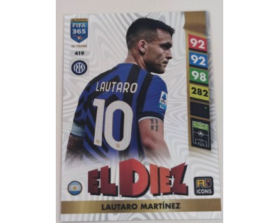 ADRENALYN FIFA 365 2025 LAUTARO MARTINEZ EL DIEZ Nº419