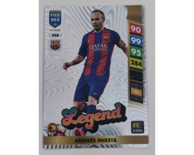 ADRENALYN FIFA 365 2025 ANDRES INIESTA LEGEND Nº428