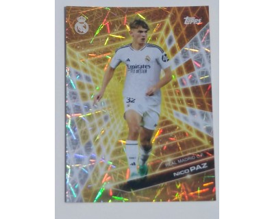 FAN SET REAL MADRID 2024/25 NICO PAZ GOLDEN FUTURE ELECTRIC PARALLEL NºGF-1