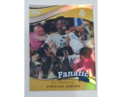 FAN SET REAL MADRID 2024/25 VINICIUS JUNIOR FANATIC FANS NUMERADA Nº198/250