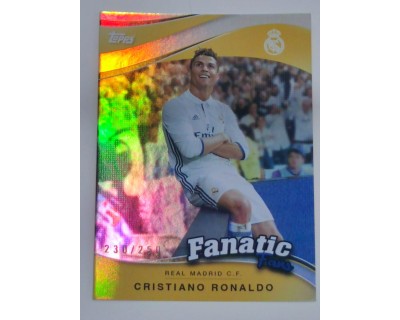 FAN SET REAL MADRID 2024/25 CRISTIANO RONALDO FANATIC FANS NUMERADA Nº230/250