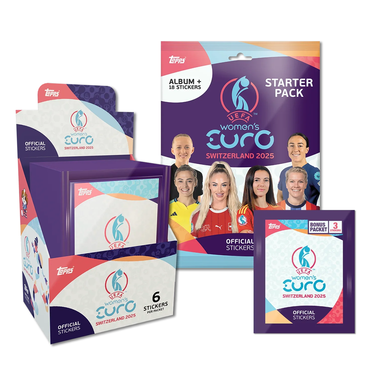 TOPPS WOMEN´S EURO 2025 SWITZERLAND STICKERS