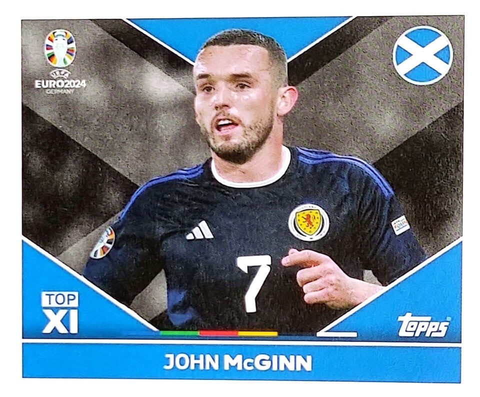 Uefa Euro Germany 2024 Grupo A JHON McGINN Nº SCO TOP 1