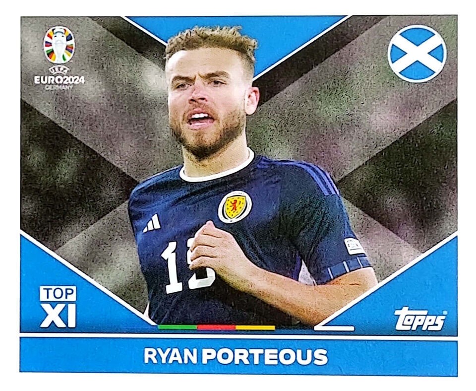 Uefa Euro Germany 2024 Grupo A RYAN PORTEOUS Nº SCO TOP 2