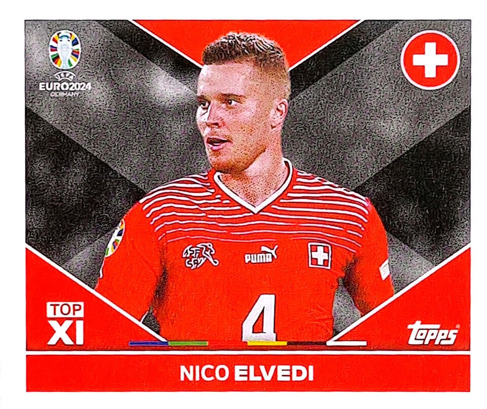 Uefa Euro Germany 2024 Grupo A NICO ELVEDI Nº SUI TOP 1