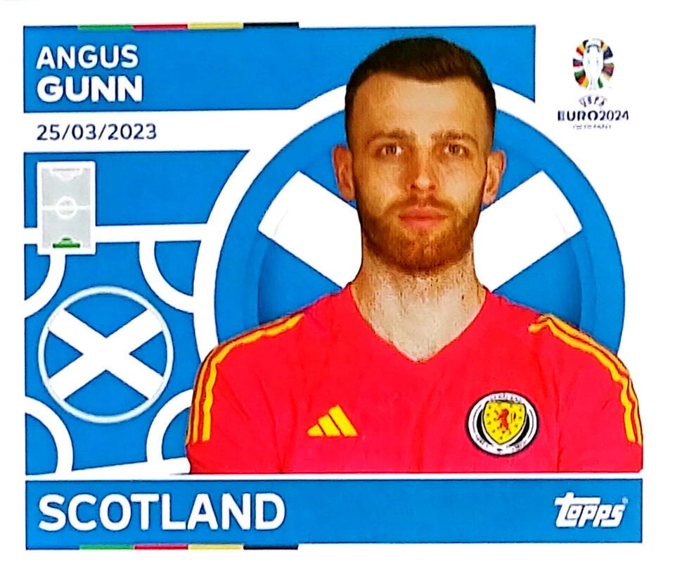 Uefa Euro Germany 2024 SCOTLAND ANGUS GUNN Nº 4