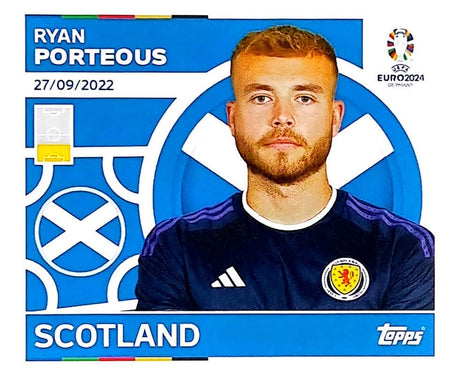 Uefa Euro Germany 2024 SCOTLAND RYAN PORTEOUS Nº 9