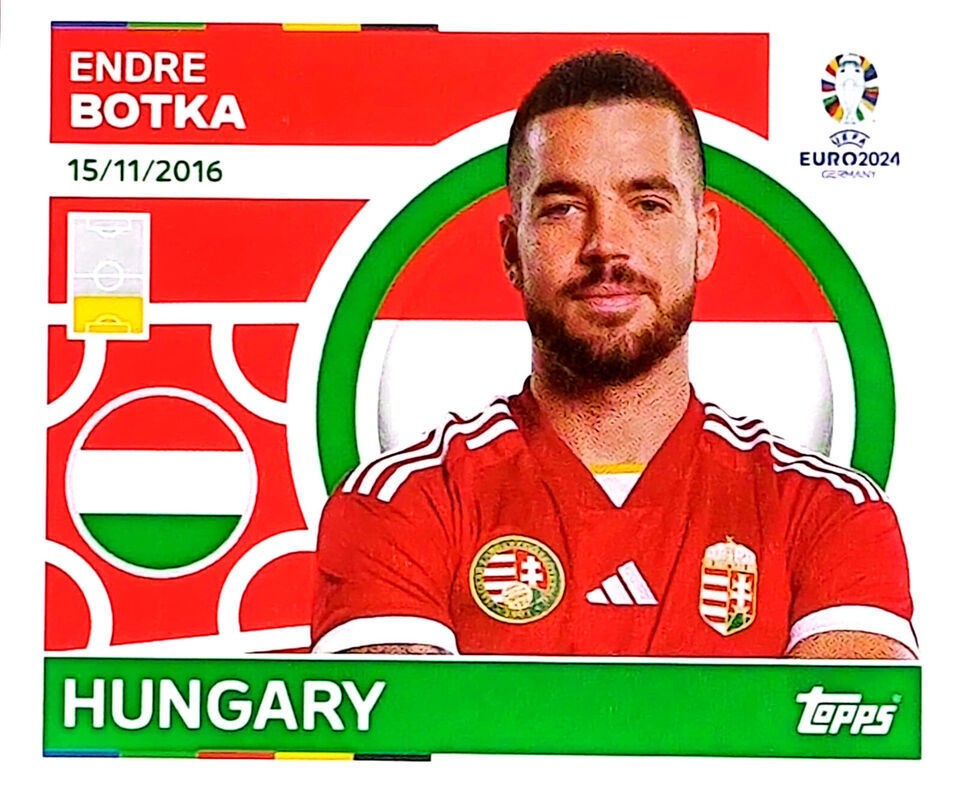 Uefa Euro Germany 2024 HUNGARY ENDRE BOTKA Nº 9
