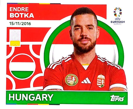 Uefa Euro Germany 2024 HUNGARY ENDRE BOTKA Nº 9