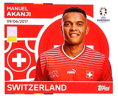 Uefa Euro Germany 2024 SWITZERLAND MANUEL AKANJI Nº 6